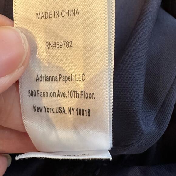 Adrianna Papell Evening Navy Lace Shift Cocktail Dress Plus Size 14W - Picture 13 of 13